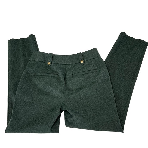 LOFT Slim Greenish Grey Straight Leg Women's Trousers Dress Pants Size 2 - Picture 6 of 13